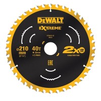 Dewalt DT20433-QZ Extreme 210 x 30mm x 2.4mm 40T TCT Saw Blade For DWE7485 &pound;32.95